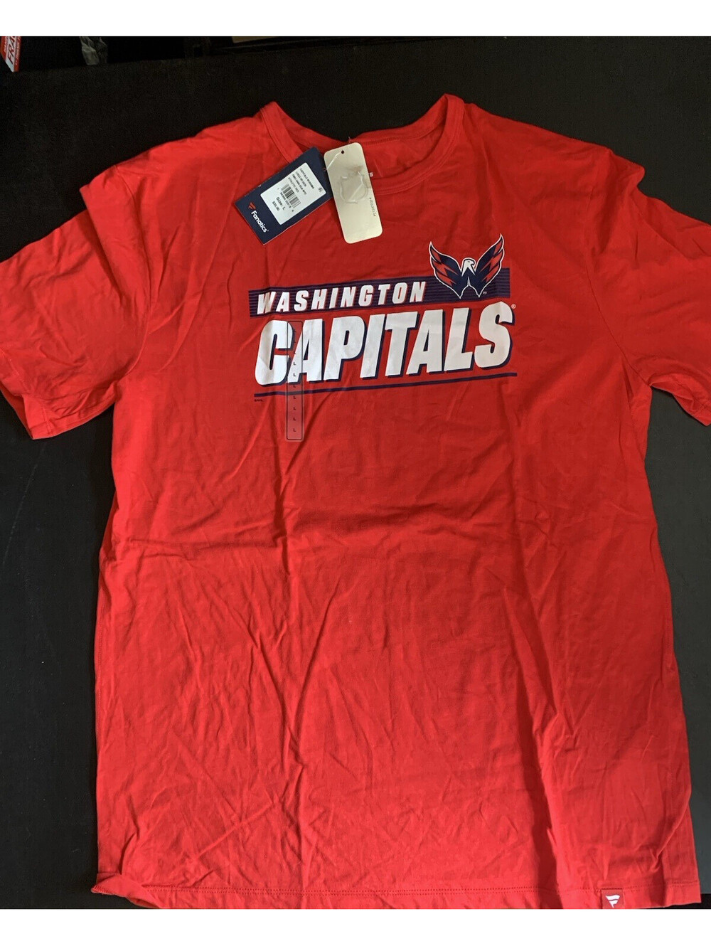 New Era NHL Washington Capitals Tee Red Large NWT.